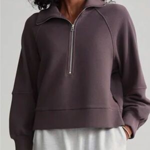 Varley half zip Milano sweatshirt for in coco berry
